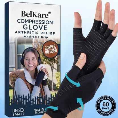 Belkare Copper Compression Gloves